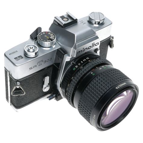 Minolta Srt 303 35mm Slr Camera Md Zoom 35 70 135 Rokkor Lens