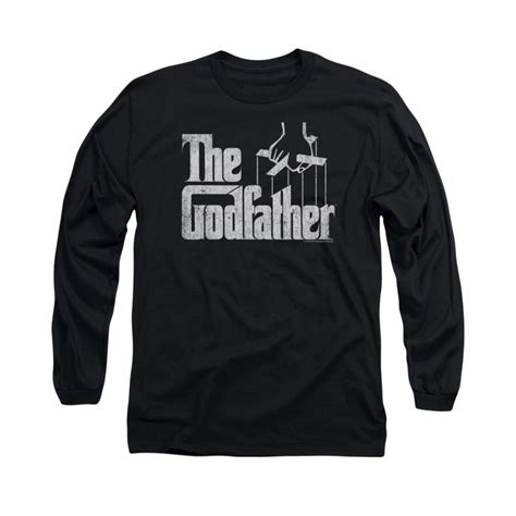 The Godfather Shirt Logo Long Sleeve Black Tee T Shirt The Godfather