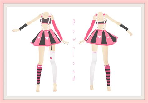 Mmd Outfit 1 Download Up By Ayanefoxey On Deviantart Model