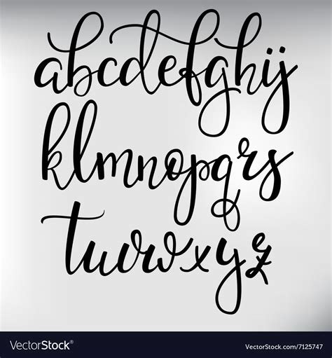 Cursive Alphabet Font