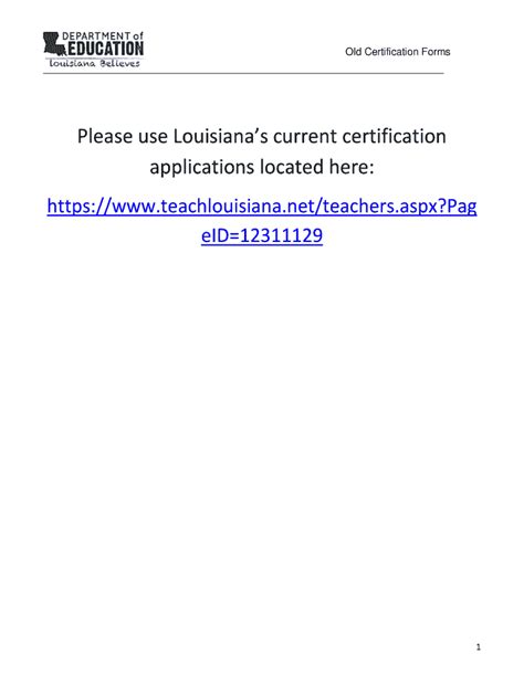 Fillable Online Teach Louisiana Welcome Page Fax Email Print Pdffiller