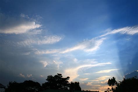 Light Clouds At Sunset Free Stock Photo Public Domain Pictures