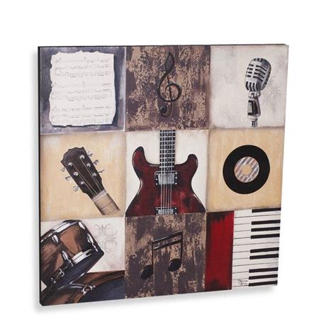 Rock The Music Printed Canvas Wall Art Music Themed Rooms Music