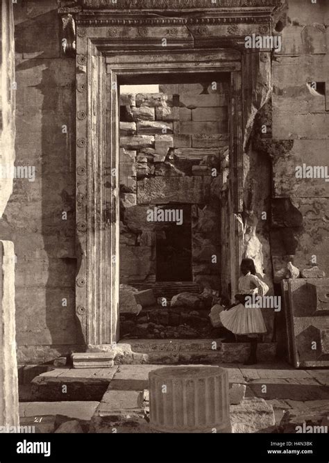 William James Stillman American 1828 1901 The Acropolis Of Athens