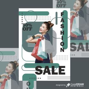 Download Fashion Sale Poster Vector Design Download For Free CorelDraw Design Download Free