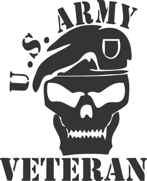Us Army Veteran Vinyl Decal With Skull For Truck Car Window Sticker Ebay