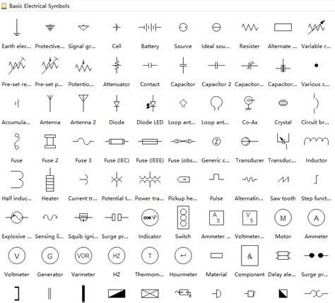 Common Electrical Schematic Symbols