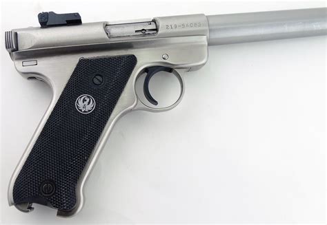 Ruger Mkii Stainless W 10 Barrel Pistol Excellent Shape Used Rare