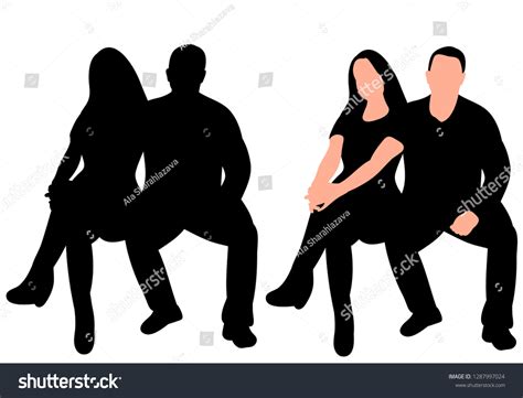 black silhouette people sitting เวกเตอร์สต็อก ปลอดค่าลิขสิทธิ์ 1287997024 shutterstock