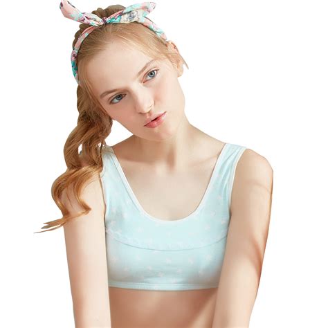 SANQIANG Pack Teen Girls Stretch Cotton Training Bra Wire Free A Cup Kid Bra EBay