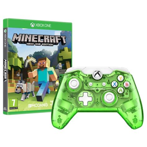 Rock Candy Green Wired Xbox One Controller Minecraft
