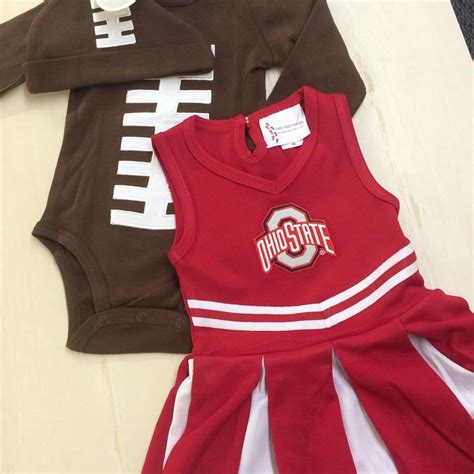 Halloween Costumes Ohio State Cheerleader Size 6 Months And Football Ohio State