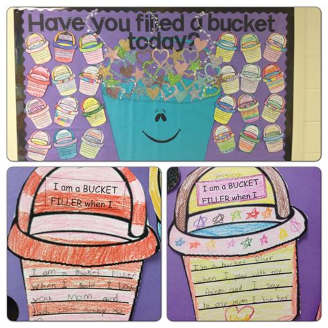 Bucket Filling Bulletin Board I Used Super Sparkly Scrapbook Paper And