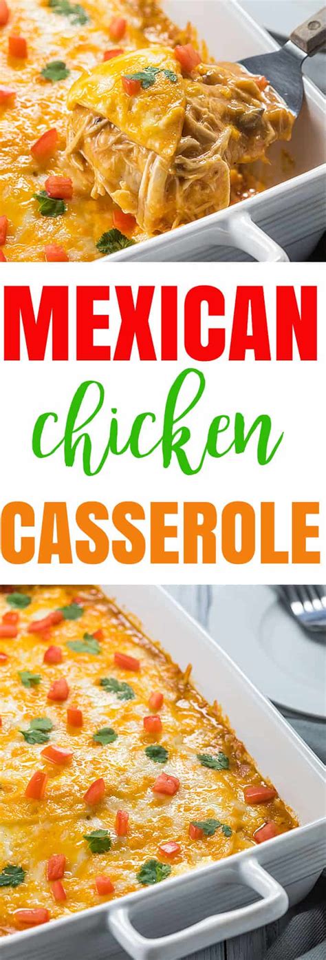 Heat a large sauté pan with oil, add chicken and garlic and sauté for 2 minutes over medium high heat until chicken is golden brown. Mexican Chicken Casserole | The Blond Cook