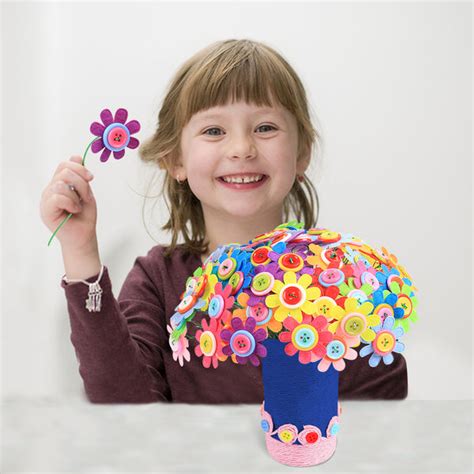 Flower Crafts Kit For Kids Age 4 To 12 Fun Diy Craft Kit For Girls