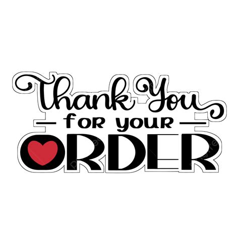Thank You For Your Order Sticker Business Thank You For Your Order