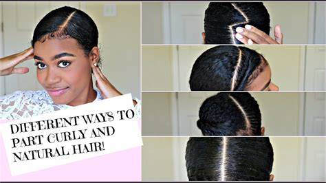 Finally i am showing you how to change your hair part :). How to PART CURLY and NATURAL Hair + 5 Different Ways to ...