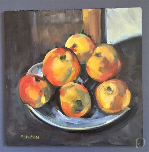 Pamela Copeman A Painting And A Poem Apple Still Life