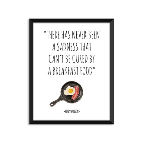 Serif Design Studios Ron Swanson Breakfast Food Parks And Recreation