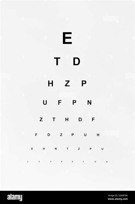 Eye Test Chart Hi Res Stock Photography And Images Alamy
