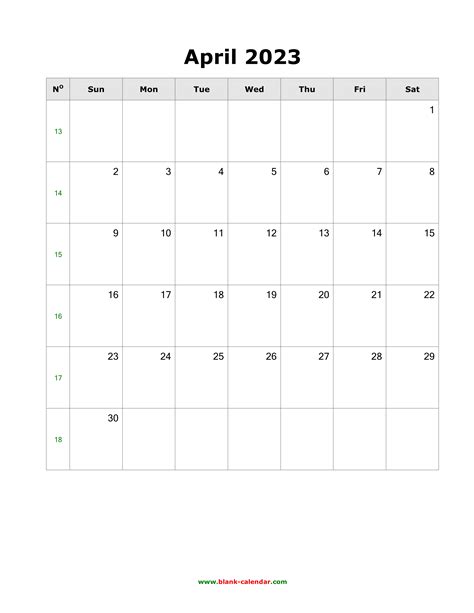 April 2023 Calendar Vertical May 2023 Calendar