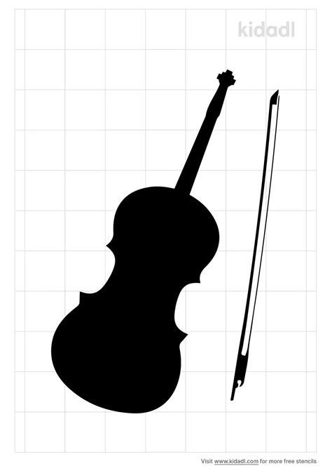 Free Violin Stencil Stencil Printables Kidadl
