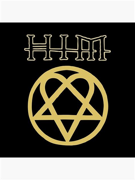 Him Heartagram Poster For Sale By Corryda Redbubble