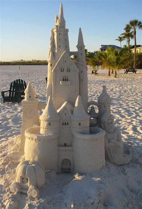 Sand Castle On The Beach