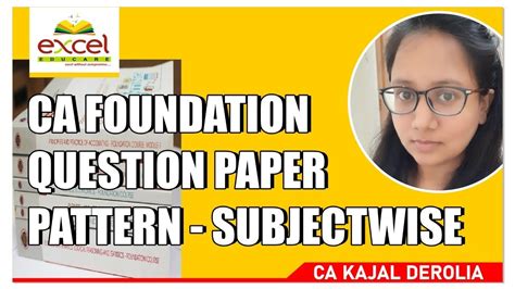 However, you can easily create an excel worksheet that correctly figures the hours worked for. CA FOUNDATION | Question Paper Pattern | Subjectwise ...