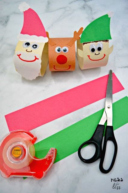 Christmas Paper Chain Craft Christmas Paper Chains Christmas Arts