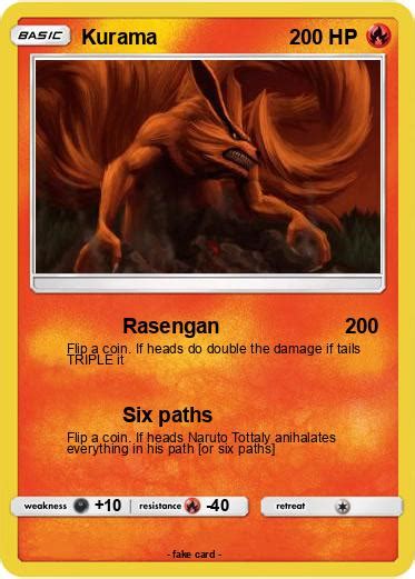 Pokémon Kurama 205 205 Rasengan My Pokemon Card