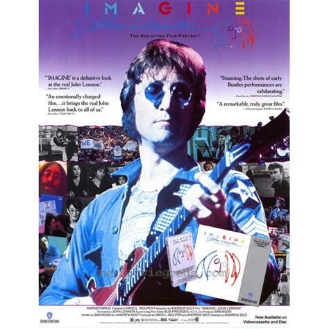 Imagine John Lennon Movie Poster Style B 27 X 40 1988