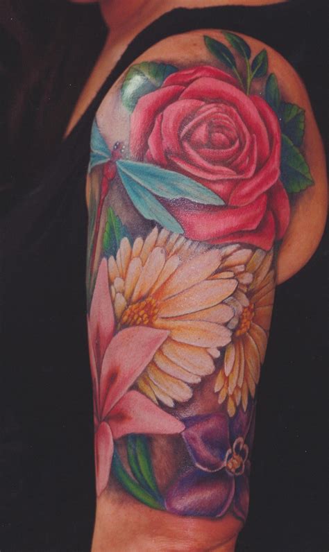 Floral Tattoo Sleeve Flower Sleeve Half Sleeve Tattoo Tattoo Sleeve