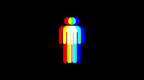 Rgb Man Human Symbol Gather Light Rays Display Animation Isolated Background New Quality