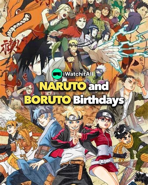 Naruto And Boruto Characters Birthdays Iwa
