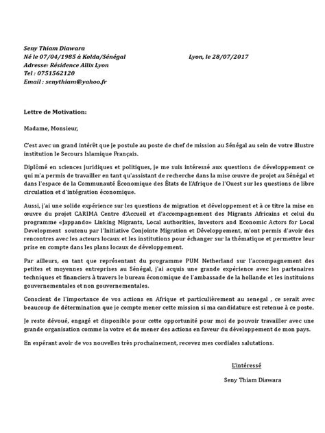 Chaque exemple de lettre de motivation pour une licence est gratuit. Lettre De Motivation Science Politique