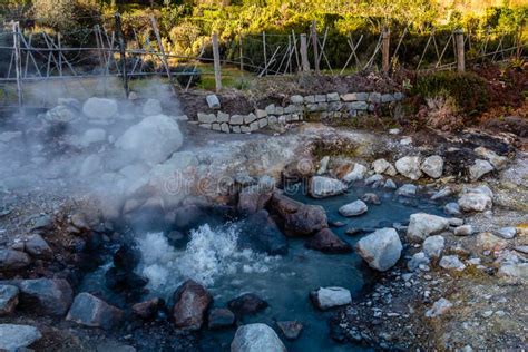 hot springs furnas sao miguel island azores portugal stock image image of fumaroles