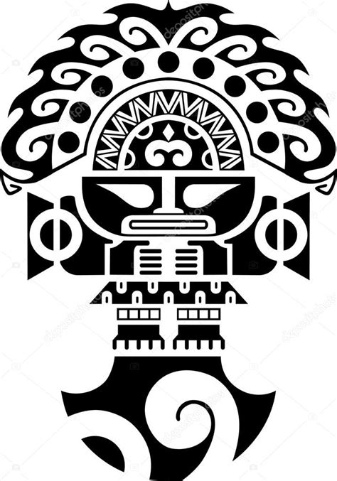 Cuchillo Ceremonial Tribal Cultura Inca Ilustración Stock Vector By