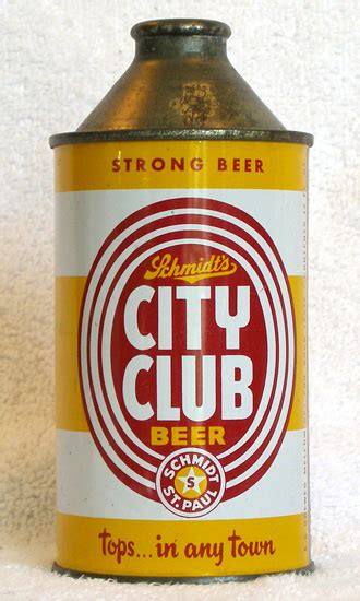 City Club Beer Vintage Cone Top Beer Can From