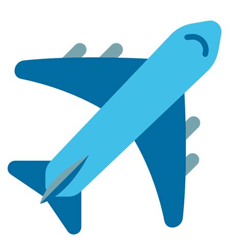 Airplane emoji clipart. Free download transparent .PNG | Creazilla png image