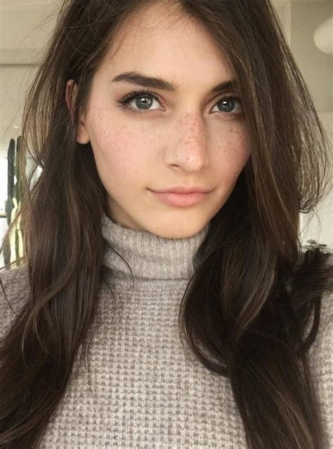 Pin By Emma Beers On Jessica Clements Beautiful Freckles Brown Hair
