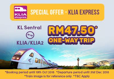 Select here visa mastercard american express. Buy KLIA Express ticket for only RM47.50!