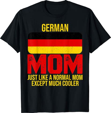 Vintage German Mom Germany Flag Design For Mothers Day T