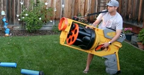 We thought nerf darts were designed to be safe and we could easily make them better with 3d printing, casting, silicone, and. Guy Creates The World's Largest DIY Nerf Gun That Can Fire Projectiles At 40 Mph