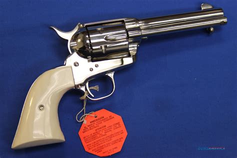 Colt Single Action Army Nickelivory 44 40 W For Sale