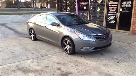 Personal car and no agents involved. 2013 Hyundai Sonata on 18" Black/Machined Spec1 SP4S with ...