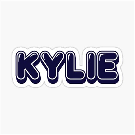 Kylie Name Stickers For Sale Redbubble Vlrengbr