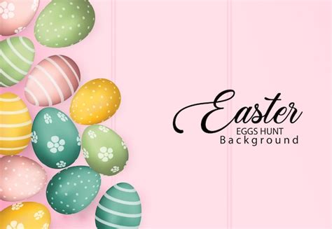 premium vector easter eggs hunt background vector