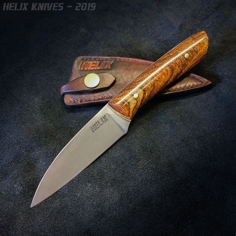 Custom Handmade Paring Knife By Helix Knives Slovenian Knifemaker