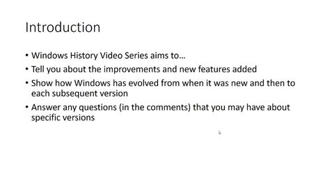 History Of Microsoft Windows Introduction Youtube